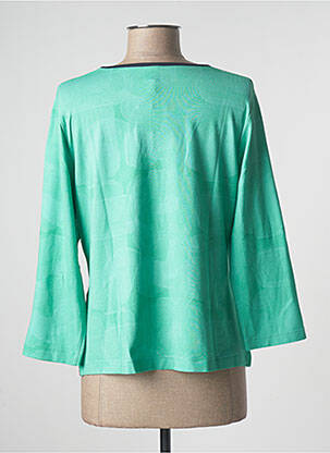 Top elasticitate mâneci 3/4 verde RABE femeie