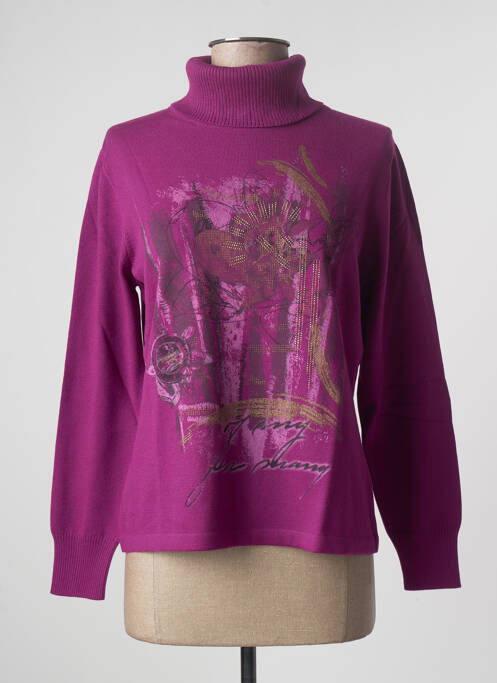 Pulover cu guler înalt violet RABE femeie