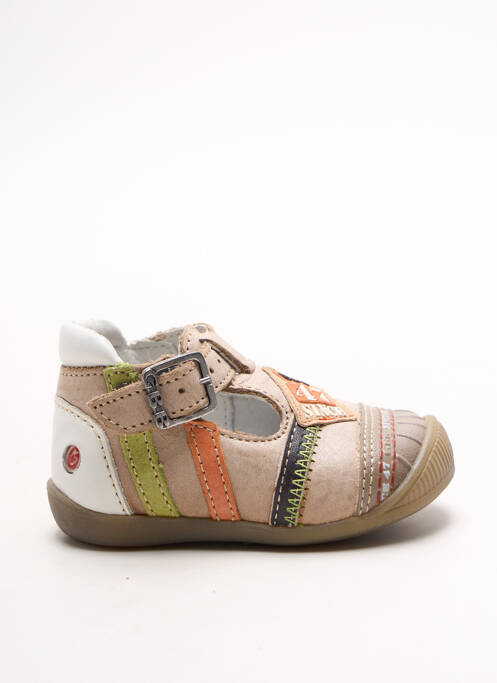 Sandale/pantofi decupați inserții vârf rotund bej GBB garcon