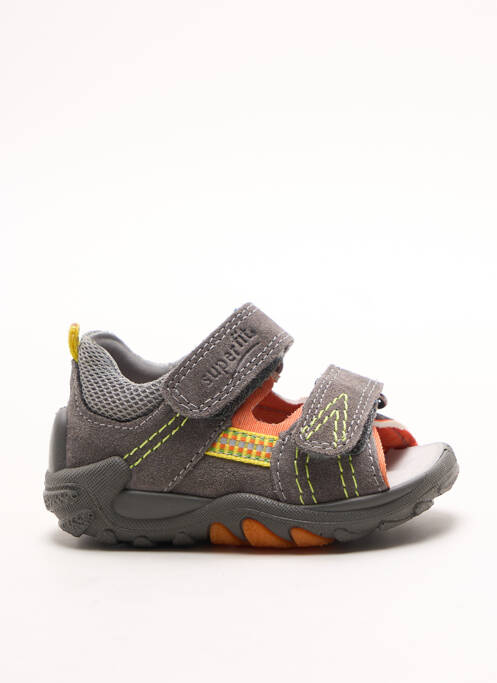 Sandale/Pantofi decupați gri SUPERFIT băiat