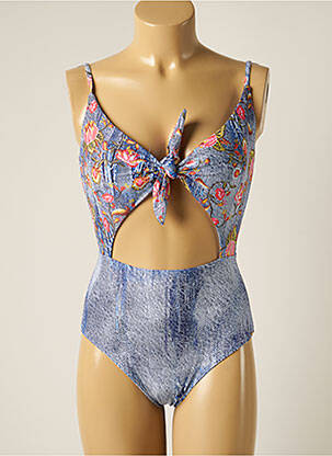 Costum de baie dintr-o singură piesă elasticitate top sutien modelat albastru PIHA femeie