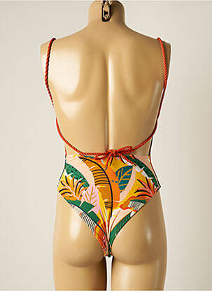 Costum de baie dintr-o singură piesă elasticitate top sutien modelat portocalie RIO DE SOL femeie