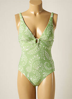Costum de baie dintr-o singură piesă bretele elastice detașabile sutien cu susținere înaltă și burete detașabil verde SEAFOLLY femeie