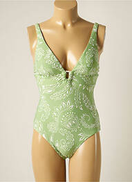 Costum de baie dintr-o singură piesă bretele elastice detașabile sutien cu susținere înaltă și burete detașabil verde SEAFOLLY femeie