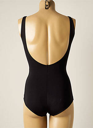 Costum de baie dintr-o singură piesă elasticitate top triunghiuri negru PLAGE DU SUD femeie
