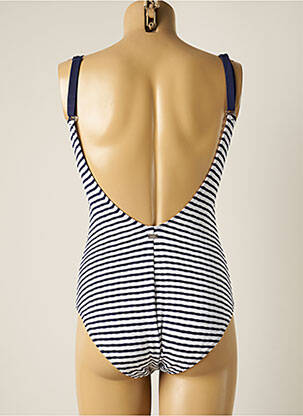 Costum de baie dintr-o singură piesă bretele elastice albastru CHERRY BEACH femeie
