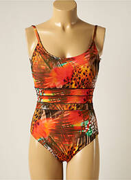 Costum de baie dintr-o singură piesă elasticitate top sutien modelat portocaliu MISS CARAÏBES femme