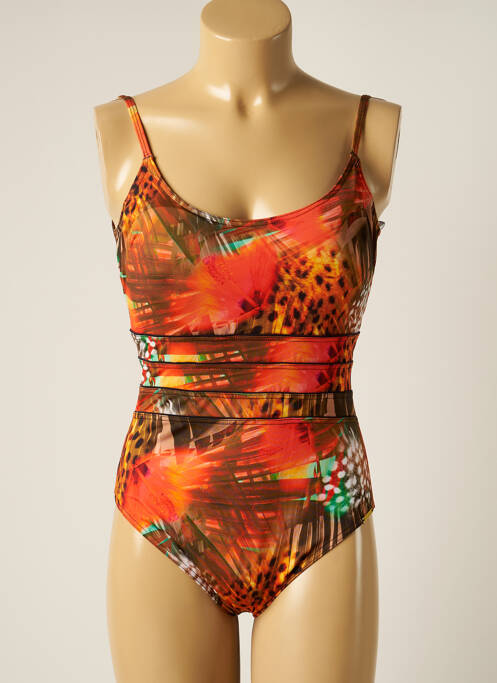 Costum de baie dintr-o singură piesă portocaliu MISS CARAÏBES femeie