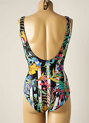 Costum de baie dintr-o singură piesă elasticitate top triunghiuri negru MISS CARAÏBES femeie