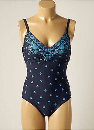 Costum de baie dintr-o singură piesă imprimeu fantezie albastru SEAFOLLY femeie