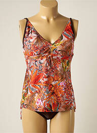Tankini imprimeu tie and dye portocaliu PLATJA femme