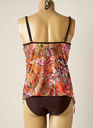 Tankini imprimeu tie and dye portocaliu PLATJA femeie