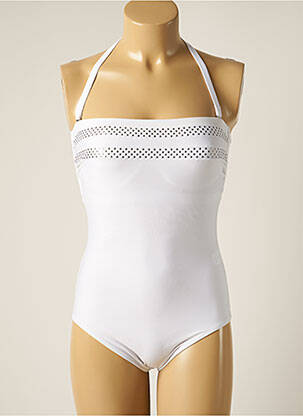 Costum de baie dintr-o singură piesă alb TESSY femeie