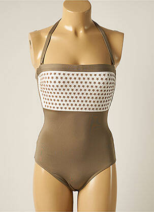 Costum de baie dintr-o singură piesă maro TESSY femeie