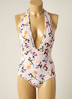 Costum de baie dintr-o singură piesă elasticitate top sutien modelat roz PIHA femeie