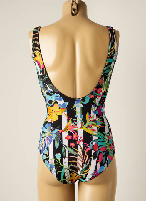 Costum de baie dintr-o singură piesă negru MISS CARAÏBES femeie