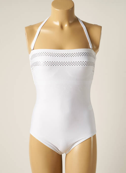 Costum de baie dintr-o singură piesă alb TESSY femeie