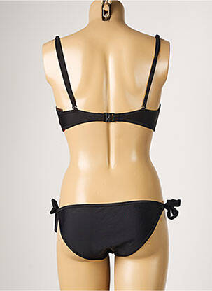 Costum de baie din două piese închidere cu agrafă top sutien push-up negru DAG ADOM femeie