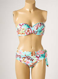 Costum de baie din două piese elasticitate top sutien modelat albastru YSABEL MORA femeie
