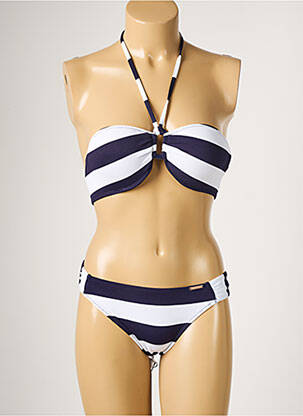 Costum de baie din două piese elasticitate top sutien modelat albastru YSABEL MORA femeie