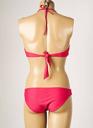 Costum de baie din două piese elasticitate top bentiță roz PRINCESS K femeie