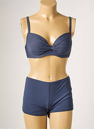Costum de baie din două piese elasticitate top sutien modelat albastru MOONTIDE femme
