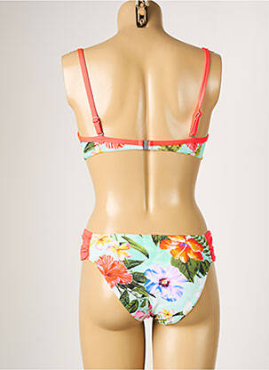 Costum de baie din două piese elasticitate top triunghiuri roz SUN PLAYA femeie