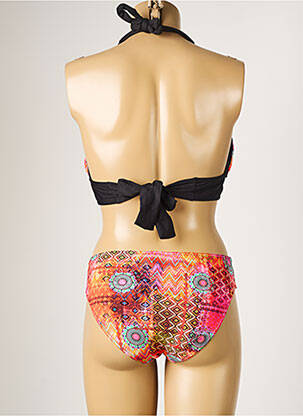 Costum de baie din două piese elasticitate top triunghiuri portocalie SUN PLAYA femeie