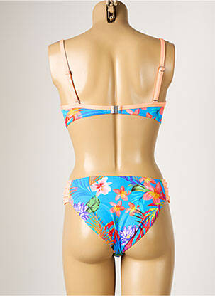 Costum de baie din două piese elasticitate top sutien modelat albastru SUN PLAYA femeie