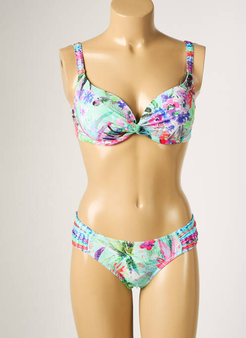 Costum de baie din două piese verde LPB femeie