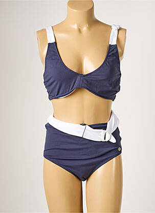 Costum de baie din două piese elasticitate albastru BORABORA femeie