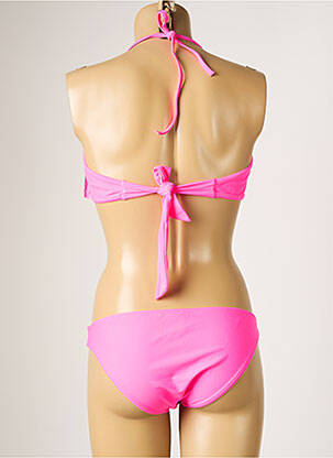 Costum de baie din două piese elasticitate top bentiță roz PRINCESS K femeie