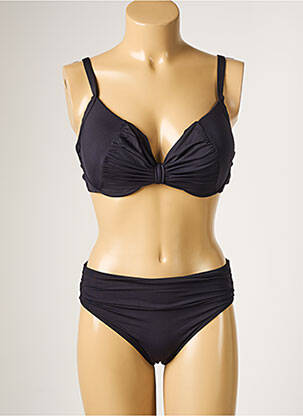 Costum de baie din două piese elasticitate top sutien modelat negru MOONTIDE femeie