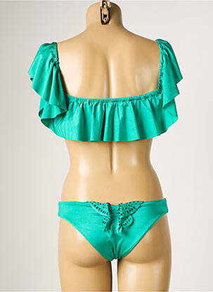 Costum de baie din două piese elasticitate top bentiță verde SEAFOLLY femeie