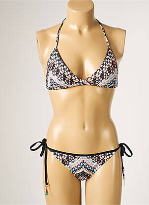 Costum de baie din două piese elasticitate top triunghiuri negru SEAFOLLY femeie
