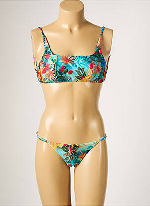 Costum de baie din două piese elasticitate sutiene albastru RIO DE SOL femeie