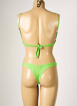 Costum de baie din două piese elasticitate top triunghiuri verde RIO DE SOL femeie