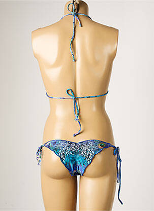 Costum de baie din două piese elasticitate top triunghiuri albastru RIO DE SOL femeie