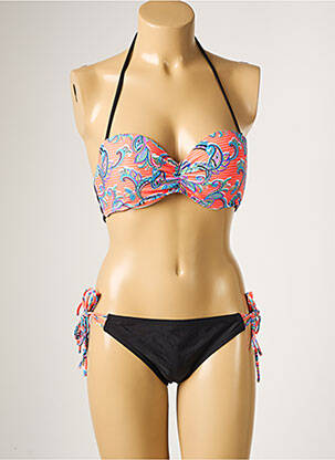 Costum de baie din două piese elasticitate top sutien modelat portocalie DAG ADOM femeie
