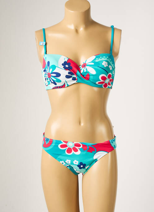 Costum de baie din două piese albastru CHERRY BEACH femeie