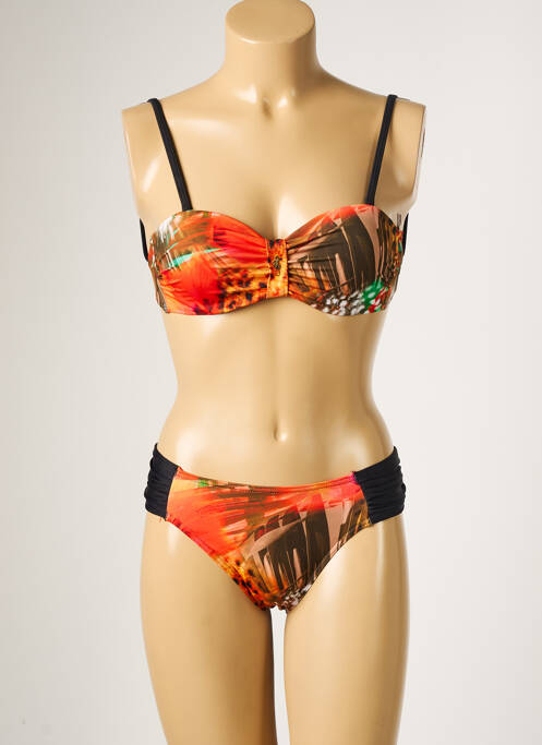 Costum de baie din două piese portocaliu MISS CARAÏBES femeie