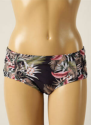 Chiloți de baie imprimeu floral negru SEAFOLLY femeie