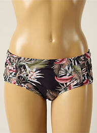 Chiloți de baie imprimeu floral negru SEAFOLLY femme