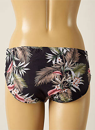 Chiloți de baie imprimeu floral negru SEAFOLLY femeie