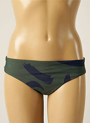 Chiloți de baie țesătură satinată chiloți verde SEAFOLLY femeie