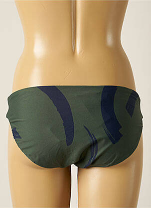 Chiloți de baie țesătură satinată chiloți verde SEAFOLLY femeie