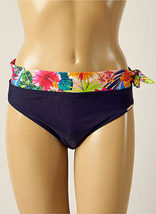 Chiloți de baie imprimeu floral bikini albastru YSABEL MORA femeie