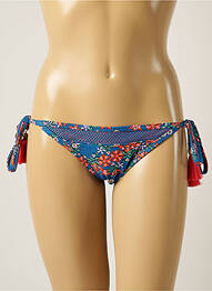 Chiloți de baie imprimeu floral bikini albastru PIHA femme