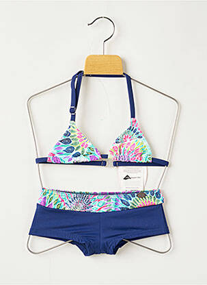 Costum de baie din două piese albastru PLAGE DU SUD fată