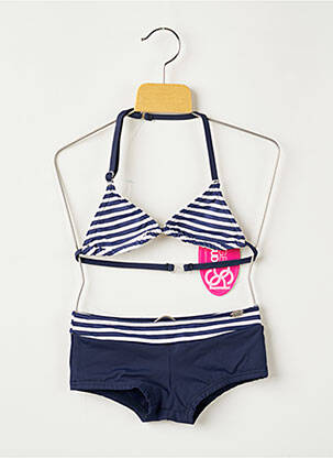 Costum de baie din două piese albastru PLAGE DU SUD fată